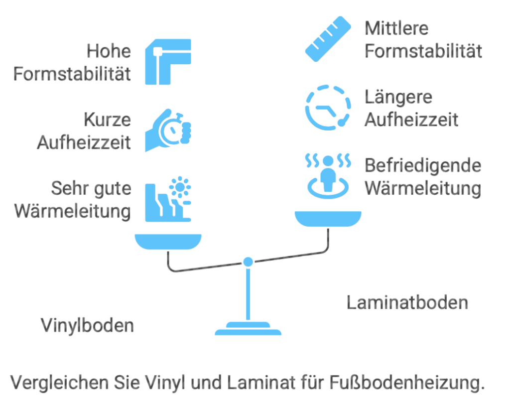 Laminat oder Vinyl auf Fußbodenheizung