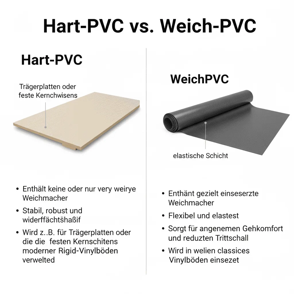 Hart-PVC vs. Weich-PVC