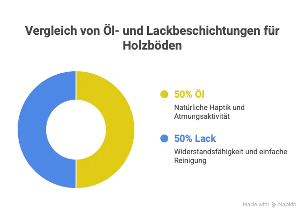 Vergleich von Öl- und Lackbeschichnung für Holzböden