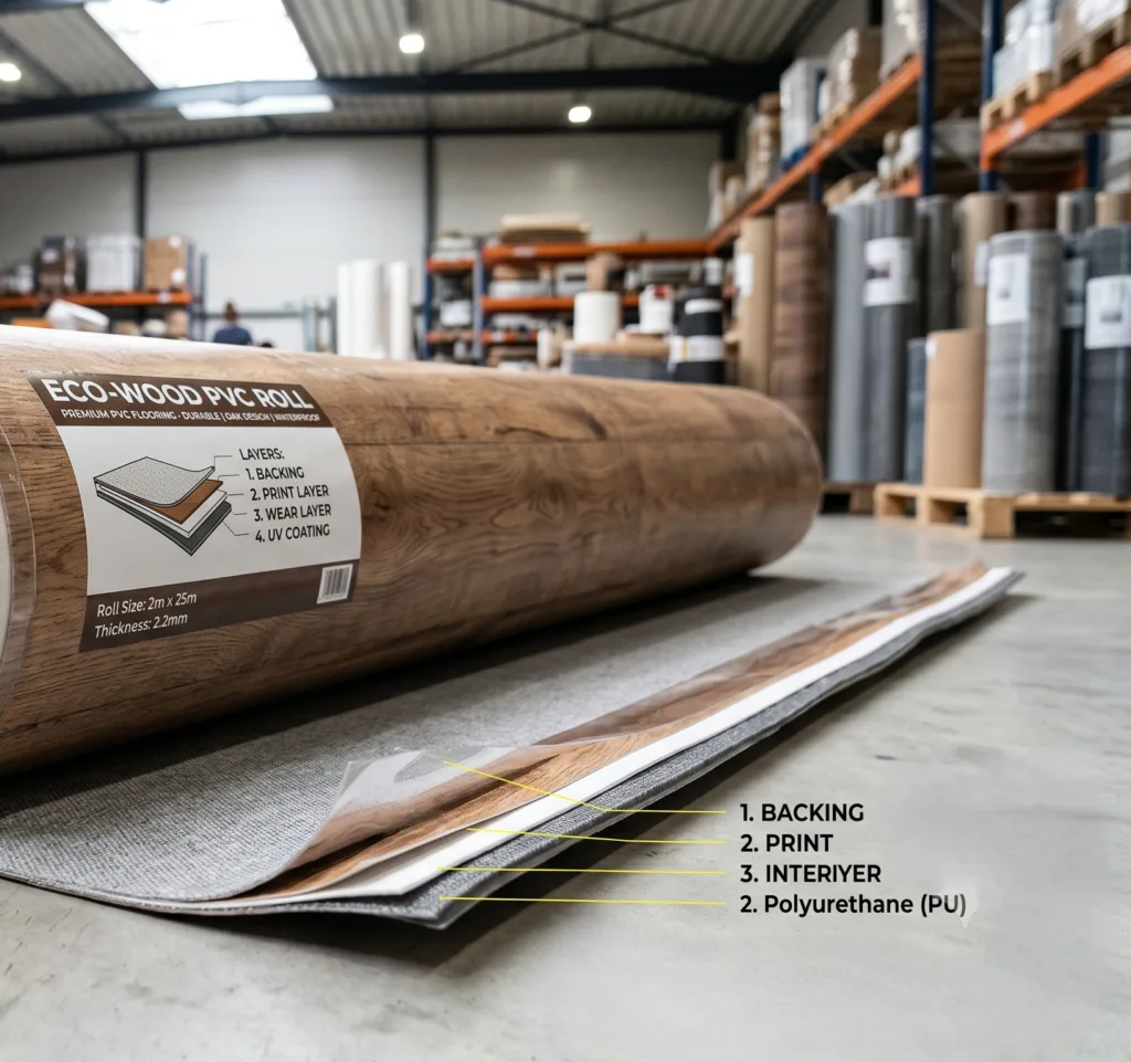 Aufbau PVC-Rollenware - Meinboden+